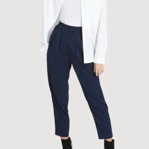 Kit And Ace Pants City Silk Navy Size 4